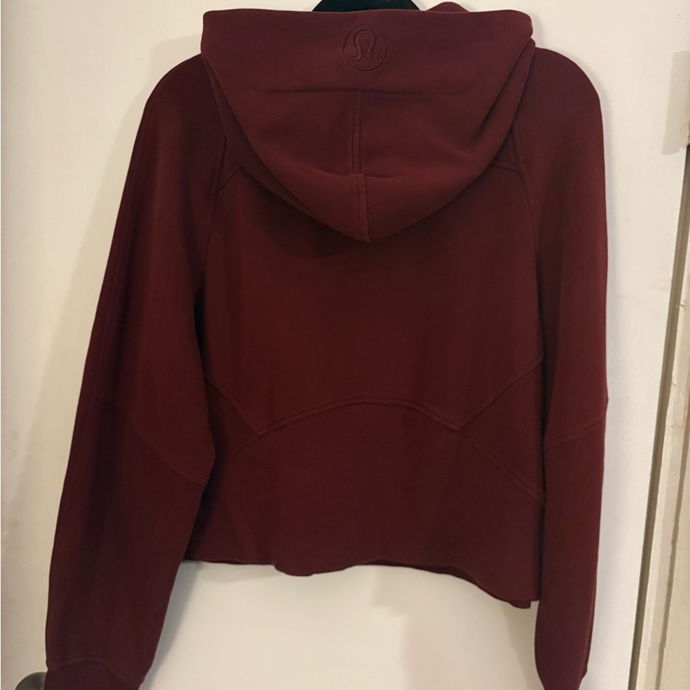 lululemon athletica Deep Maroon Hooded Zip-Up Jacket
